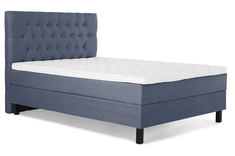Lucky sengepakke 140x200 Skum Diamant - Mørkeblå - Møbler - Senge - Kontinentalsenge