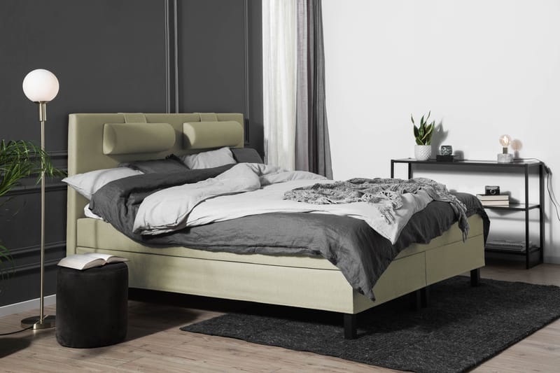 Lucky sengepakke 150x200 skumkerne glat Gavl - grøn - Møbler - Senge - Kontinentalsenge