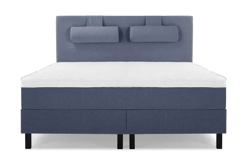 Lucky sengepakke 150x200 skumkerne glat Gavl - Mørkeblå - Møbler - Senge - Kontinentalsenge