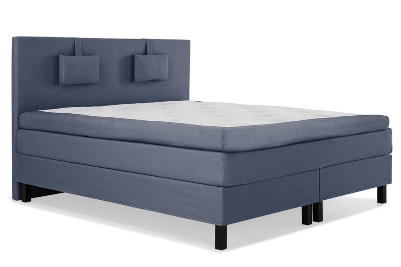 Lucky sengepakke 180x200 Latexmadras glat Sengegavl - Mørkeblå - Møbler - Senge - Komplet sengepakke