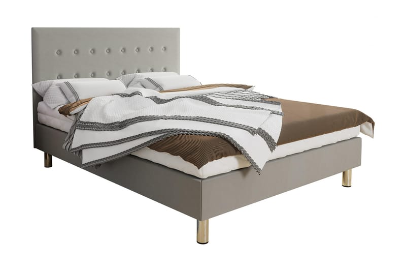Lux Kontinentalseng 80x204 cm - Beige - Møbler - Senge - Kontinentalsenge