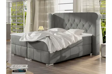 Lyckorna Kontinentalseng 180x200 cm - Grå - Møbler - Senge - Kontinentalsenge