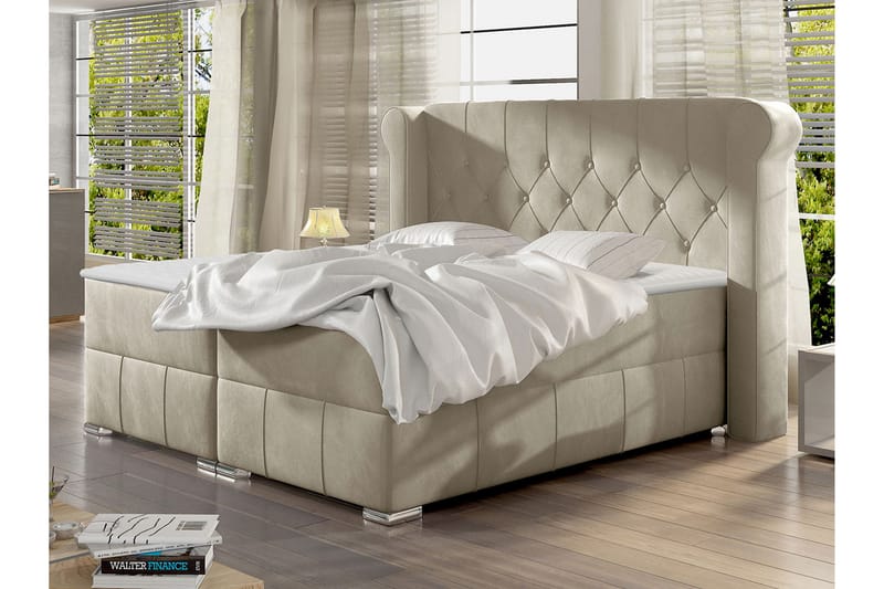 Lyckorna Kontinentalseng 200x200 cm - Beige - Kontinentalsenge