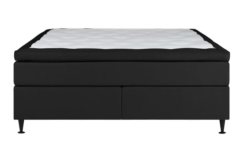 Lysekil Kontinentalseng 140x200 cm Fast/Medium - Mørkegrå - Komplet sengepakke - Kontinentalsenge