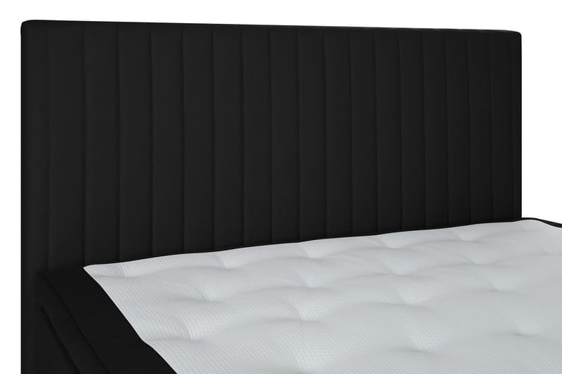 Lysekil Kontinentalseng 140x200 cm Fast/Medium - Mørkegrå - Møbler - Senge - Komplet sengepakke