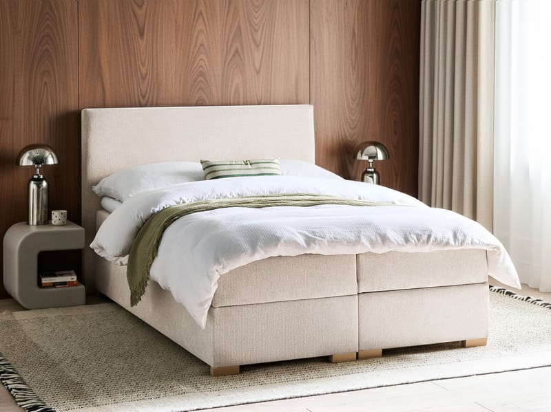 Kontinentalseng Major 140x200 cm - Lys beige - Møbler - Senge - Enkeltsenge