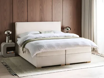 Kontinentalseng Major 160x200 cm - Lys beige - Møbler - Senge - Enkeltsenge