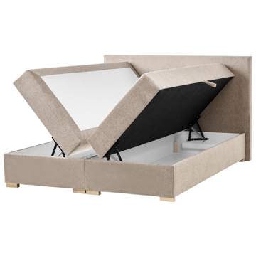 Kontinentalseng Major 160x200 cm - Taupe - Møbler - Senge - Enkeltsenge
