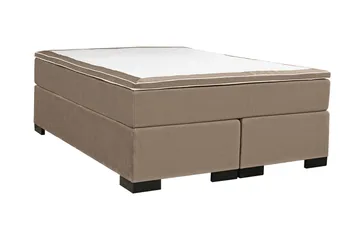Malta kontinentalseng 160x200 cm - Beige / velour - Møbler - Senge - Kontinentalsenge