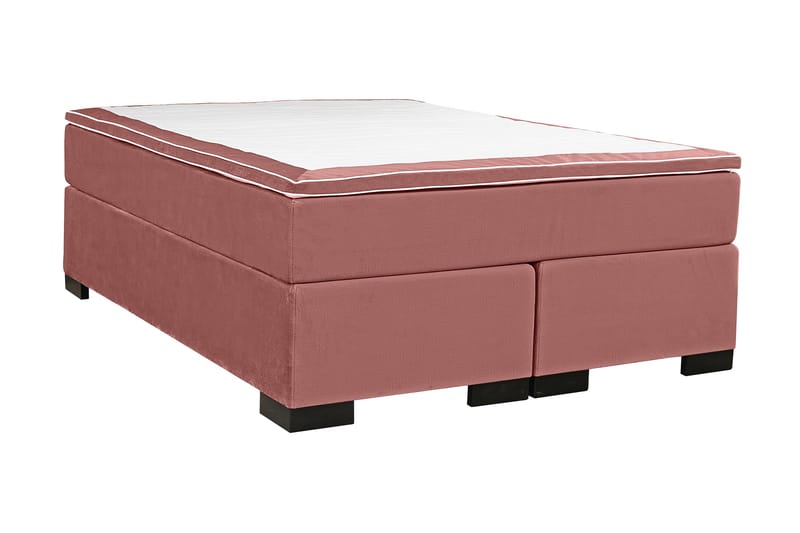 Malta kontinentalseng 180x200 cm - Pink / Velour - Møbler - Senge - Kontinentalsenge