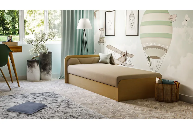 Mayuri Kontinentalseng 80x190 cm, Lysegrå