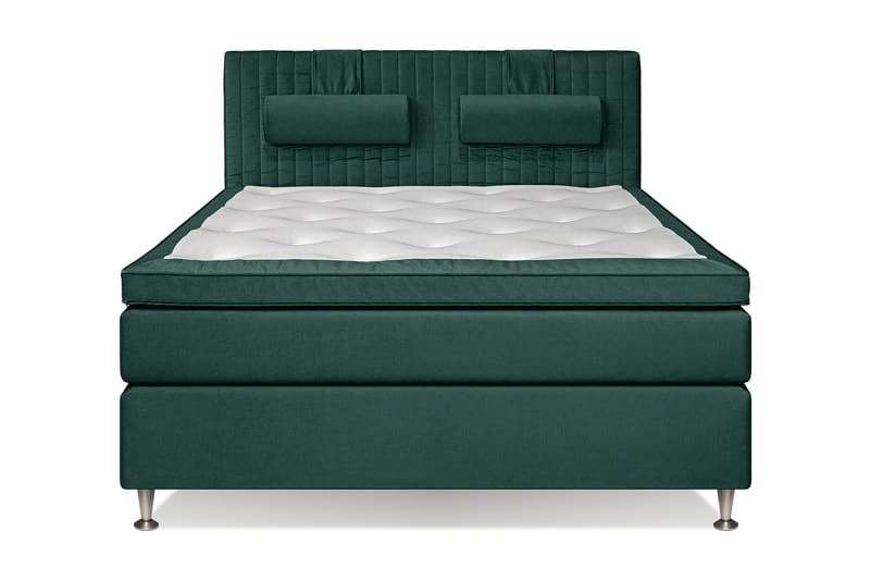 Mega komplet sengepakke 160x200 - Grøn - Kontinentalsenge