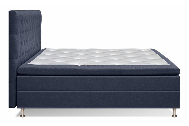 Meja Kontinentalseng 160x200 Polyether - Mørkeblå - Komplet sengepakke - Kontinentalsenge
