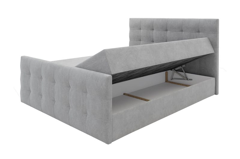 Milano Kontinentalseng 140x200 cm med Sengegavl - Lyserød - Møbler - Senge - Kontinentalsenge