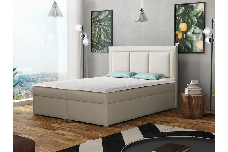 Moden Kontinentalseng 140x215 cm - Beige - Kontinentalsenge