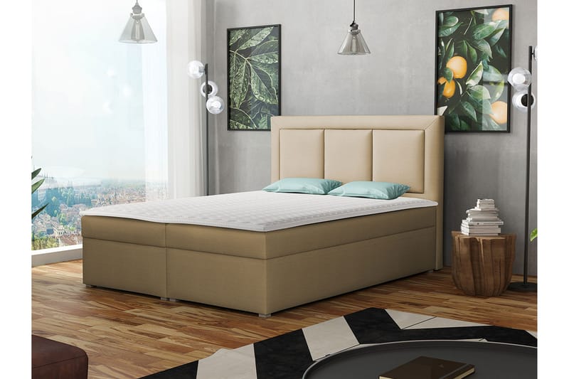 Moden Kontinentalseng 140x215 cm - Beige - Kontinentalsenge