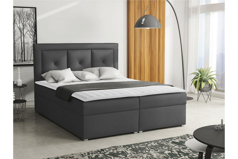 Moden Kontinentalseng 140x215 cm - Sort - Møbler - Senge - Kontinentalsenge
