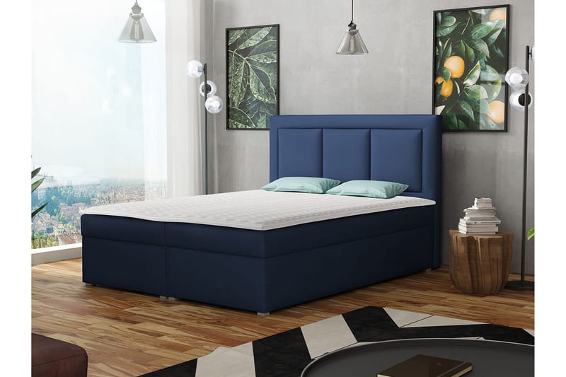 Moden Kontinentalseng 160x215 cm - Blå - Møbler - Senge - Kontinentalsenge