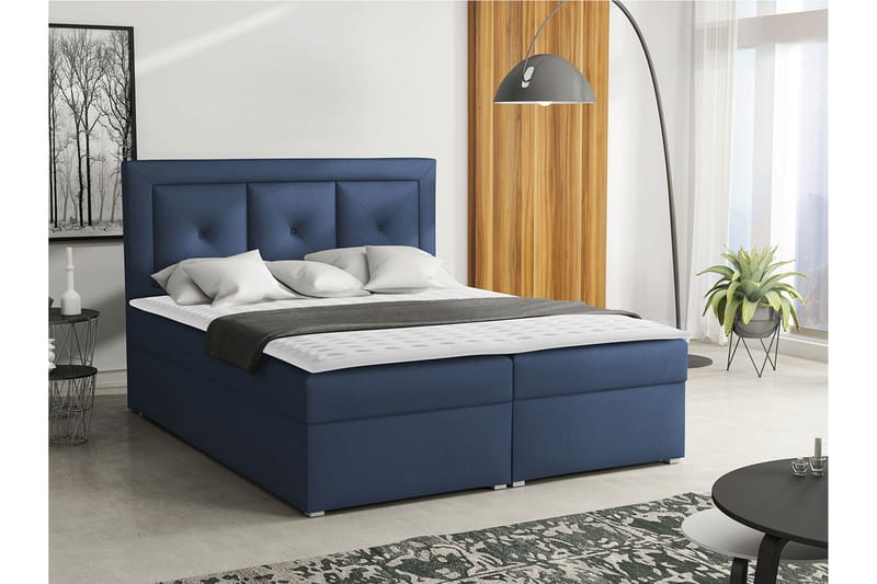 Moden Kontinentalseng 160x215 cm - Blå - Møbler - Senge - Kontinentalsenge