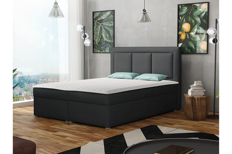 Moden Kontinentalseng 180x215 cm - Sort - Møbler - Senge - Kontinentalsenge
