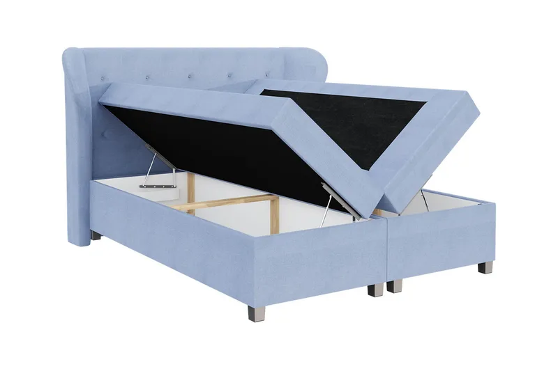 Naurstad kontinentalseng 180x200 - Lysegrå - Møbler - Senge - Kontinentalsenge