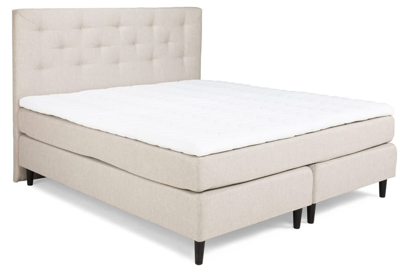 Nice Deluxe Komplet Sengepakke 160x200 - Beige - Møbler - Senge - Kontinentalsenge
