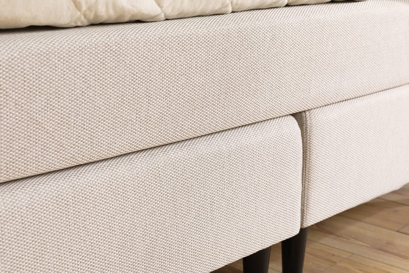 Nice Deluxe Komplet Sengepakke 160x200 - Beige - Møbler - Senge - Kontinentalsenge