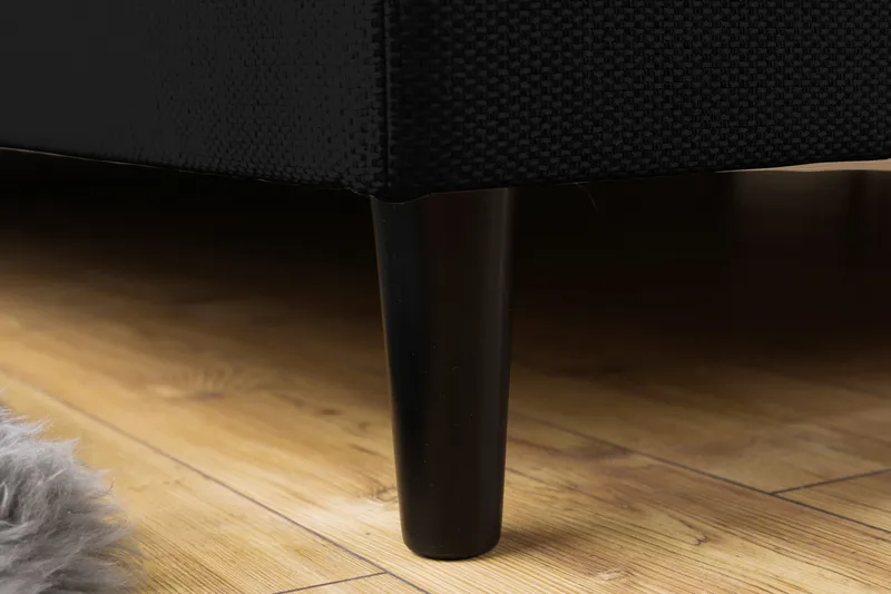 Nice Deluxe Komplet Sengepakke 160x200 - Sort - Møbler - Senge - Kontinentalsenge