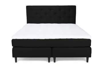 Nice Deluxe Komplet Sengepakke 160x200 - Sort - Møbler - Senge - Kontinentalsenge