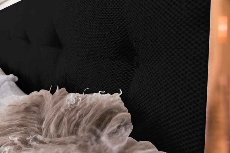 Nice Deluxe Komplet Sengepakke 160x200 - Sort - Møbler - Senge - Kontinentalsenge