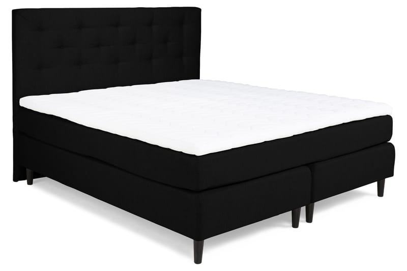 Nice Deluxe Komplet Sengepakke 160x200 - Sort - Møbler - Senge - Kontinentalsenge