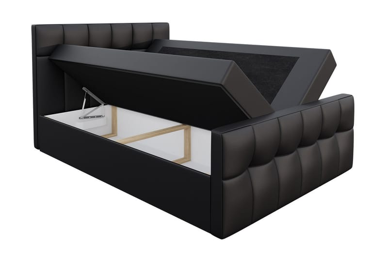 Norrbacksjö Kontinentalseng 120x200 cm - Sort - Møbler - Senge - Kontinentalsenge