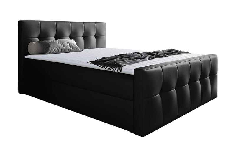 Norrbacksjö Kontinentalseng 140x200 cm - Sort - Møbler - Senge - Kontinentalsenge
