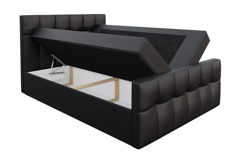 Norrbacksjö Kontinentalseng 180x200 cm - Sort - Møbler - Senge - Kontinentalsenge