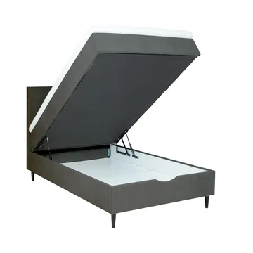 Kontinentalseng Odviks 90x200 cm - Mørkegrå - Møbler - Senge - Enkeltsenge
