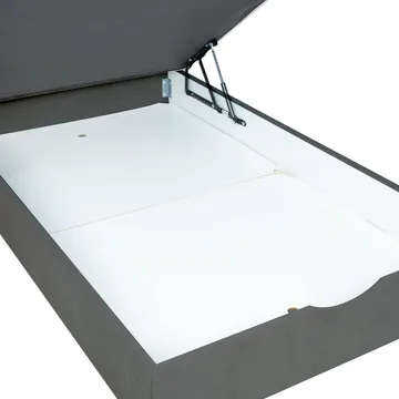 Kontinentalseng Odviks 90x200 cm - Mørkegrå - Møbler - Senge - Enkeltsenge
