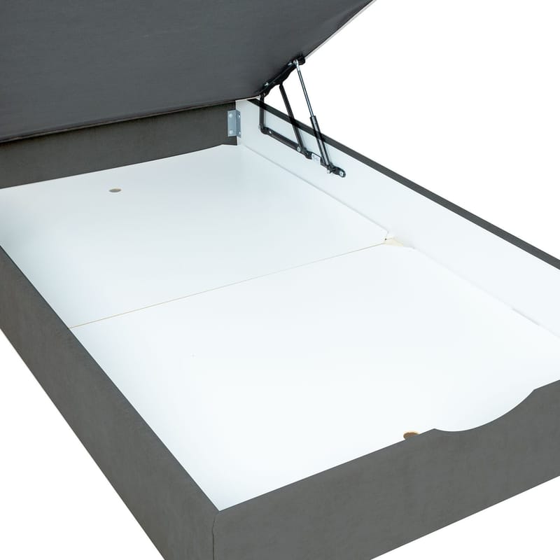 Kontinentalseng Odviks 90x200 cm - Mørkegrå - Møbler - Senge - Enkeltsenge