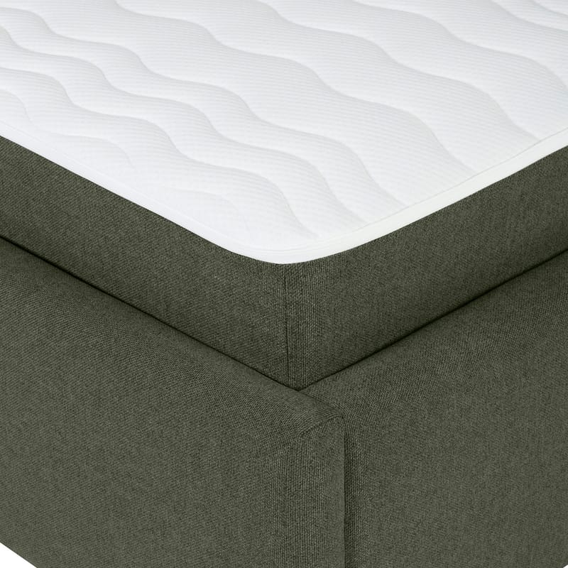 Kontinentalseng Olsvik 160x200 cm med madras - grøn - Møbler - Senge - Kontinentalsenge