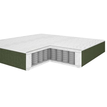 Kontinentalseng Olsvik 160x200 cm med madras - grøn - Møbler - Senge - Kontinentalsenge