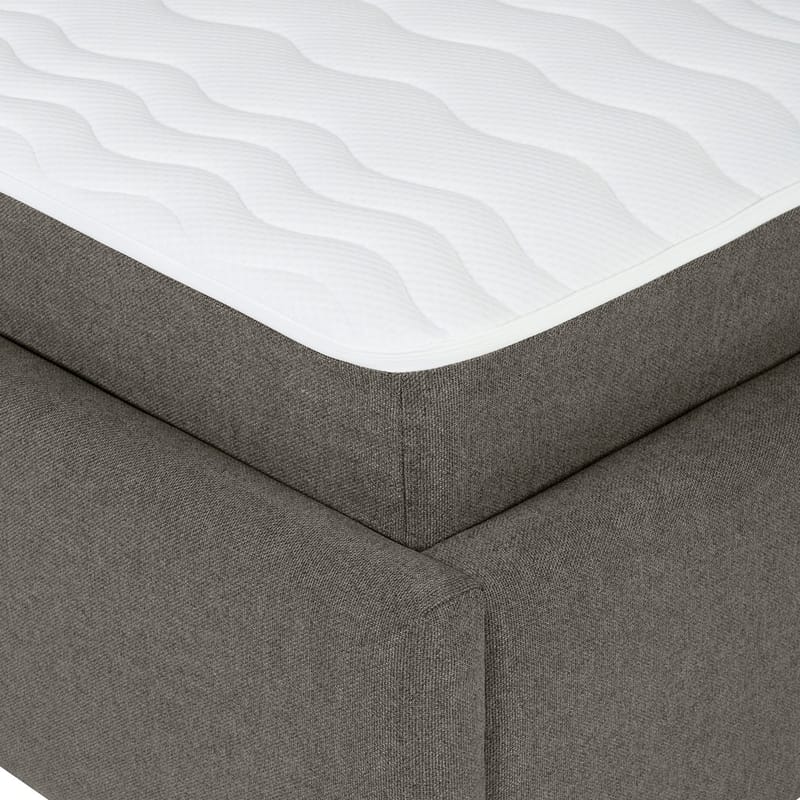 Kontinentalseng Olsvik 160x200 cm med madras - Mørk beige - Møbler - Senge - Kontinentalsenge