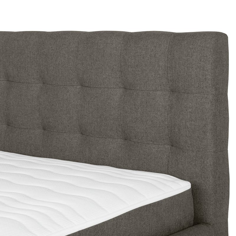 Kontinentalseng Olsvik 160x200 cm med madras - Mørk beige - Møbler - Senge - Kontinentalsenge