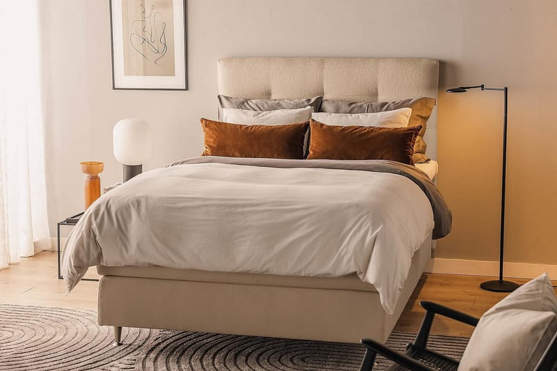 Oslo Lyx Kontinentalseng 120x200 cm - Beige - Møbler - Senge - Kontinentalsenge