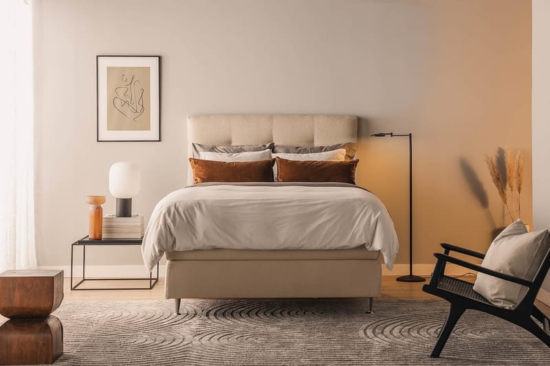 Oslo Lyx Kontinentalseng 120x200 cm - Beige - Møbler - Senge - Kontinentalsenge