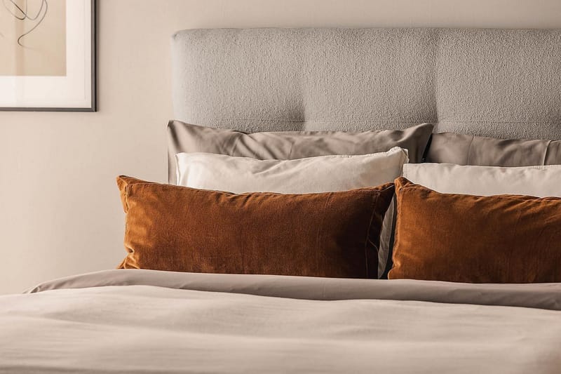 Oslo Lyx Kontinentalseng 120x200 cm - Grå - Møbler - Senge - Kontinentalsenge