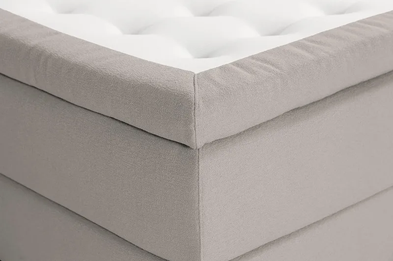 Oslo Lyx Kontinentalseng 120x200 cm - Grå - Møbler - Senge - Kontinentalsenge