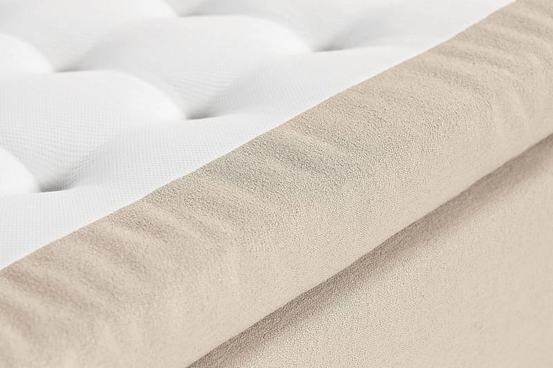 Oslo Lyx Kontinentalseng Boucle 120x200 - Beige - Komplet sengepakke - Kontinentalsenge