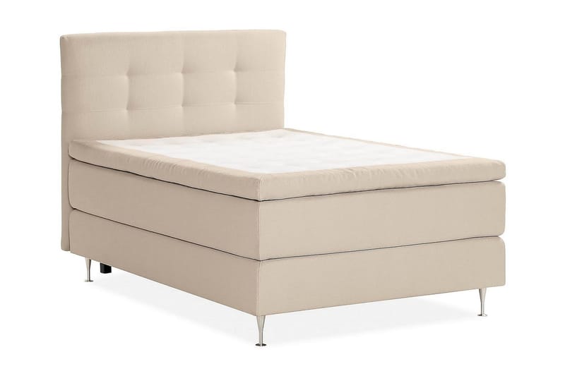 Oslo Lyx Kontinentalseng Boucle 120x200 - Beige - Møbler - Senge - Kontinentalsenge