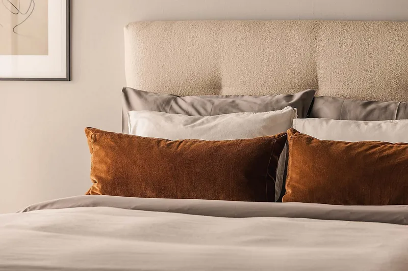 Oslo Lyx Kontinentalseng Boucle 120x200 - Beige - Møbler - Senge - Kontinentalsenge