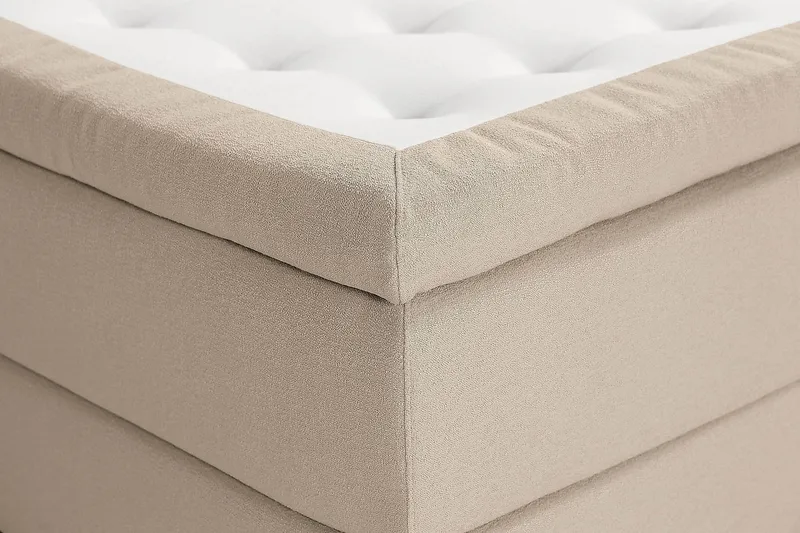 Oslo Lyx Kontinentalseng Boucle 120x200 - Beige - Møbler - Senge - Kontinentalsenge