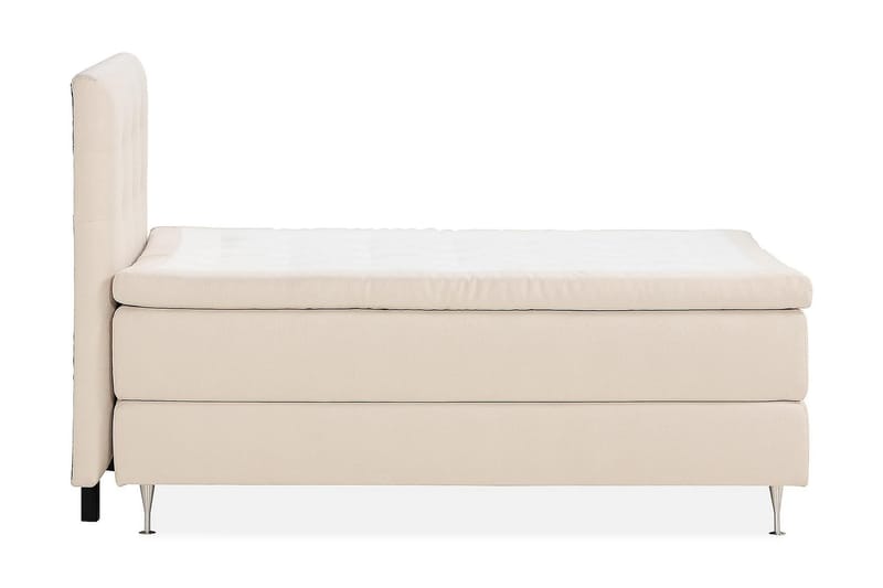 Oslo Lyx Kontinentalseng Boucle 120x200 - Lysebeige - Møbler - Senge - Komplet sengepakke